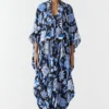 Studio RIGU Black Abstract Printed Jumpsuit & Cape Set -Textalux Sales 6923sr11 1