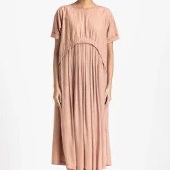 Three Champagne Gathered Tunic Set -Textalux Sales 6923te15 3