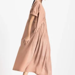 Three Champagne Gathered Tunic Set -Textalux Sales 6923te15 4