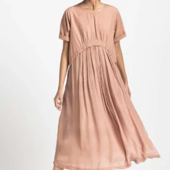 Three Champagne Gathered Tunic Set -Textalux Sales 6923te15 5