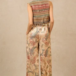 Tarun Tahiliani Multi-Hued Floral Digital Print Jumpsuit Set -Textalux Sales 71223tt21 3