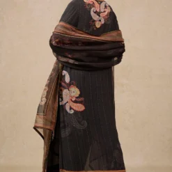 Tarun Tahiliani Classic Black Floral Embroidered Kurta Set -Textalux Sales 71223tt22 4