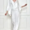 Dilnaz Frost White Kaftan & Jumpsuit -Textalux Sales 7723diz58 1