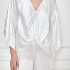 Dilnaz Frost White Kaftan & Jumpsuit 6 Dilnaz Frost White Kaftan & Jumpsuit -Textalux Sales 7723diz58 2