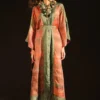 CAPISVIRLEO Rust Front Open Kaftan -Textalux Sales 81123co4 1