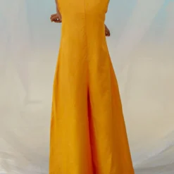 Bennch Yellow Flared Sleeveless Jumpsuit 11 Bennch Yellow Flared Sleeveless Jumpsuit -Textalux Sales 8323be26 5