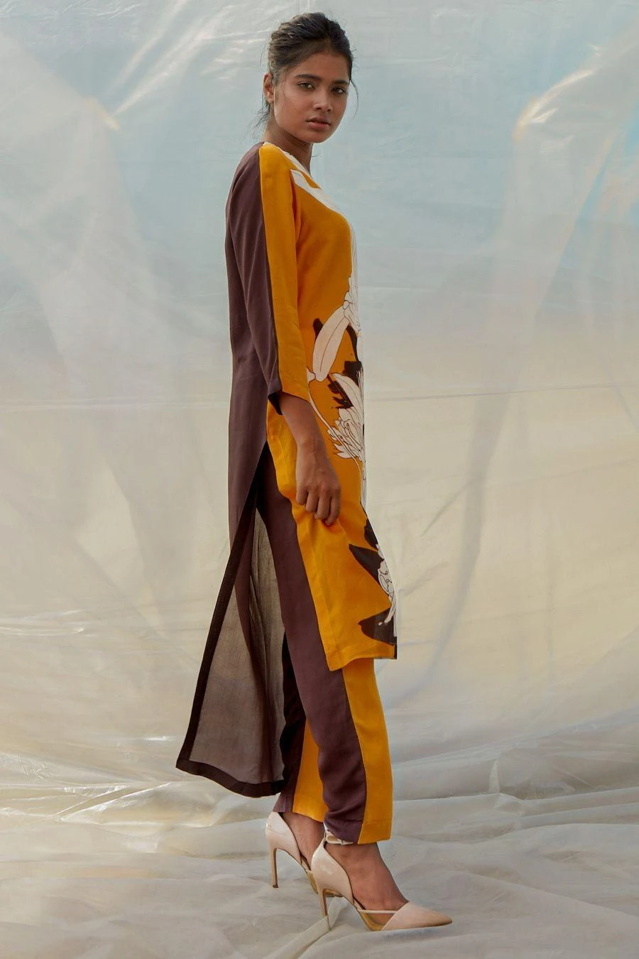 Bennch Yellow Statement Print Tunic Set 5 Bennch Yellow Statement Print Tunic Set - Image 3