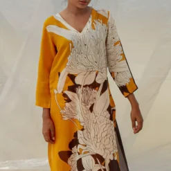 Bennch Yellow Statement Print Tunic Set 10 Bennch Yellow Statement Print Tunic Set -Textalux Sales 8323be8 4