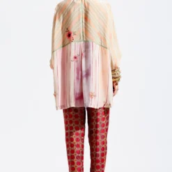 Aseem Kapoor Peach Printed Shirt With Embroidered Collar 11 Aseem Kapoor Peach Printed Shirt With Embroidered Collar -Textalux Sales 83ak1 5