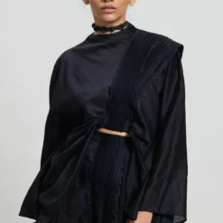 Antar-Agni Black Pessoa Top -Textalux Sales 8523aam57 5