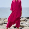 Mati Pink Placket Tunic Set -Textalux Sales 8523mk53 1