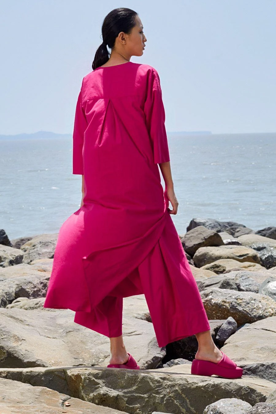 Mati Pink Placket Tunic Set 5 Mati Pink Placket Tunic Set - Image 3