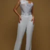 Shriya Som Blue Textured Jumpsuit -Textalux Sales 8523ss13 1