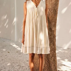 Khara Kapas White Mist Dress