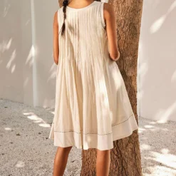Khara Kapas White Mist Dress -Textalux Sales 91023kk12 4