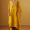 Shorshe Ochre Waahida Kaftan Set