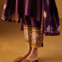 Shorshe Purple Embellished Kurta Set -Textalux Sales 91023sr4 4