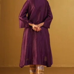Shorshe Purple Embellished Kurta Set -Textalux Sales 91023sr4 5