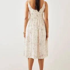 SNOB Off White Pleated Dress -Textalux Sales 91sn28 6
