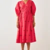 SNOB Rose Gathered Wrap Dress -Textalux Sales 91sn8 1