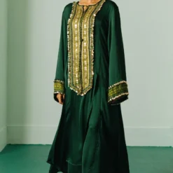 Prahnaaya Green Ajrakh Kurta Set 14 Prahnaaya Green Ajrakh Kurta Set -Textalux Sales 9523pr5 6