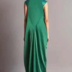 Amit Aggarwal Emerald Draped Jacket & Jumpsuit -Textalux Sales aair 059 emr 3