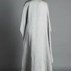 Amit Aggarwal Silver Asymmetric Shirt With A Metallic Yoke -Textalux Sales aair 083 gry 3