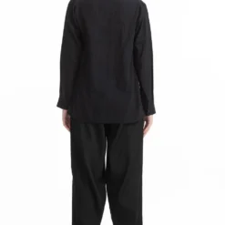 Akaaro Handwoven Black Cotton Top -Textalux Sales akss2040 3