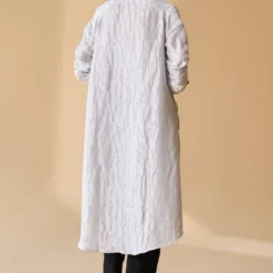 Alamelu Silver Silk Georgette Tunic -Textalux Sales alfw 019 3