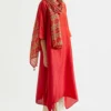 Meghna Panchmatia Bright Ombre Kurta With Printed Stole 2 Meghna Panchmatia Bright Ombre Kurta With Printed Stole -Textalux Sales asd or 1
