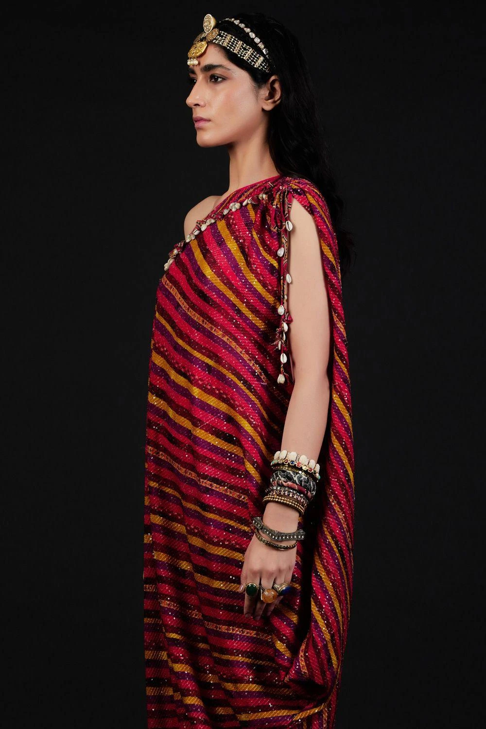 Aseem Kapoor Rasa One Shoulder Dress 7 Aseem Kapoor Rasa One Shoulder Dress - Image 5