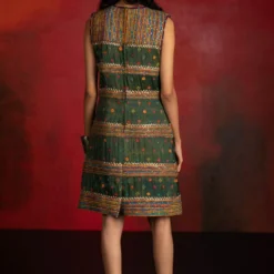 Sunira Designs Mirch Masala Brown Sheath Dress -Textalux Sales aw2115 5 1