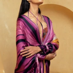 Nikita Mhaisalkar Berry Stroke Printed Kaftan 8 Nikita Mhaisalkar Berry Stroke Printed Kaftan -Textalux Sales ca trs22 026 3