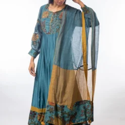 CAPISVIRLEO Blue Kalamkari Kurta Set -Textalux Sales capo3 3