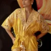 Chandrima Yellow Tie Dye Playsuit -Textalux Sales ch1130 1
