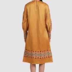 Chandrima Mustard Kurta Dress -Textalux Sales css20d14 5
