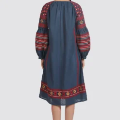 Chandrima Blue Embroidered Kurta Dress -Textalux Sales css20d25 5