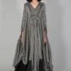 SWGT Striped Draped Kaftan