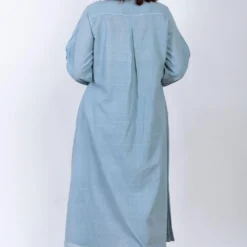 Ekadi Slate Blue Cotton Tunic Set -Textalux Sales ekad15 5