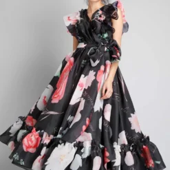 Gauri & Nainika Wrap Dress With Ruffles