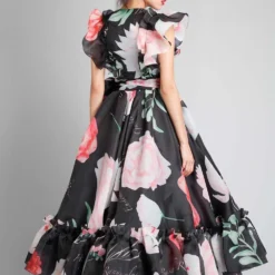 Gauri & Nainika Wrap Dress With Ruffles -Textalux Sales gnd fw21 16 3