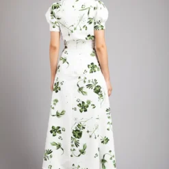 Gauri & Nainika Pouf Sleeved Printed Dress -Textalux Sales gnd ss21 20 3