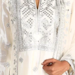 Gopi Vaid Ivory Embroidered & Embellished Anarkali Set 7 Gopi Vaid Ivory Embroidered & Embellished Anarkali Set -Textalux Sales gv15 2