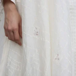 Ivory Embroidered Layer Dress -Textalux Sales int ss20 d1 05 3