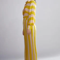 KoAi Striped Silk Shirt -Textalux Sales kofw20093 4