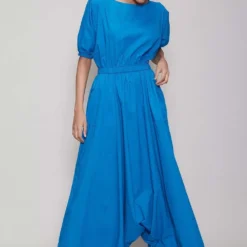 Mati Blue Jumpsuit With Elasticated Waist