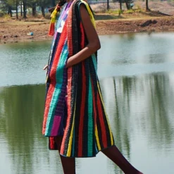 Patchwork Reversible Dress -Textalux Sales neena dress 3