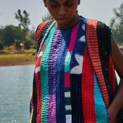 Patchwork Reversible Dress -Textalux Sales neena dress 4