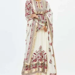 Nakul Sen Ivory Chiffon Kurta Set -Textalux Sales ns 1038 2
