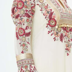 Nakul Sen Ivory Chiffon Kurta Set -Textalux Sales ns 1038 3